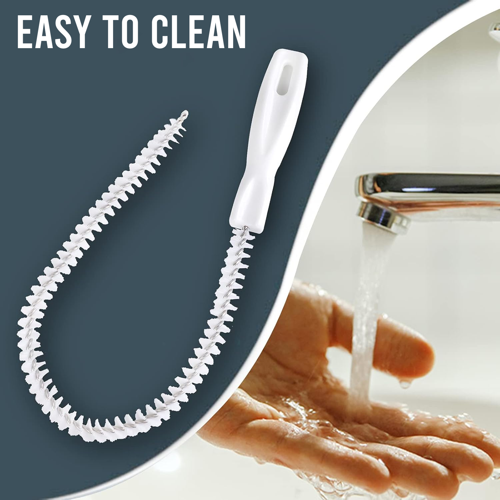 Flexible Drain Cleaning Brush, Hair Clog Remover