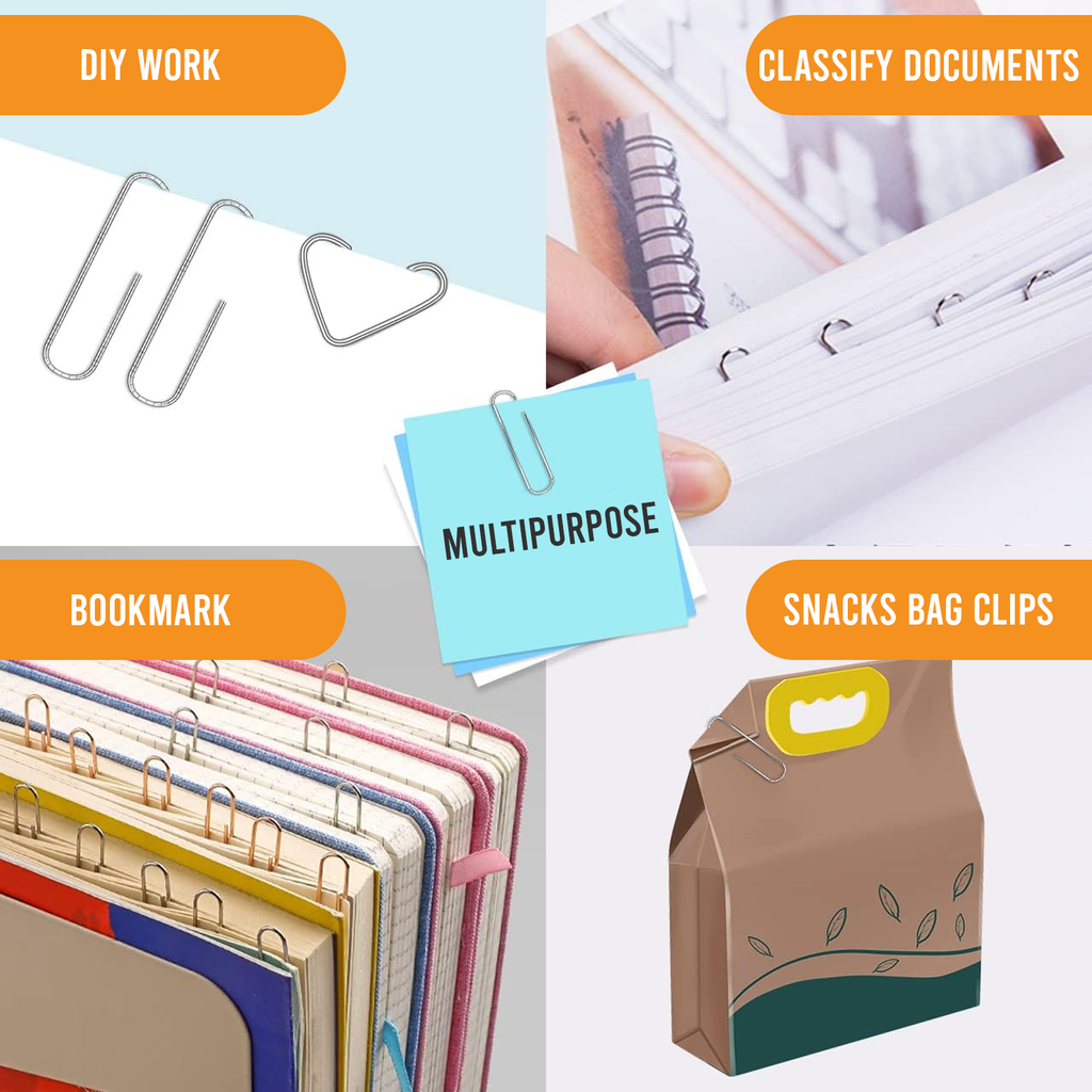 Small Paper Clips, Office & School Use, Pack of 300