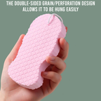 Super Soft Exfoliating Bath Sponge, Gentle Body Cleansing, Baby Pink, Pack of 1