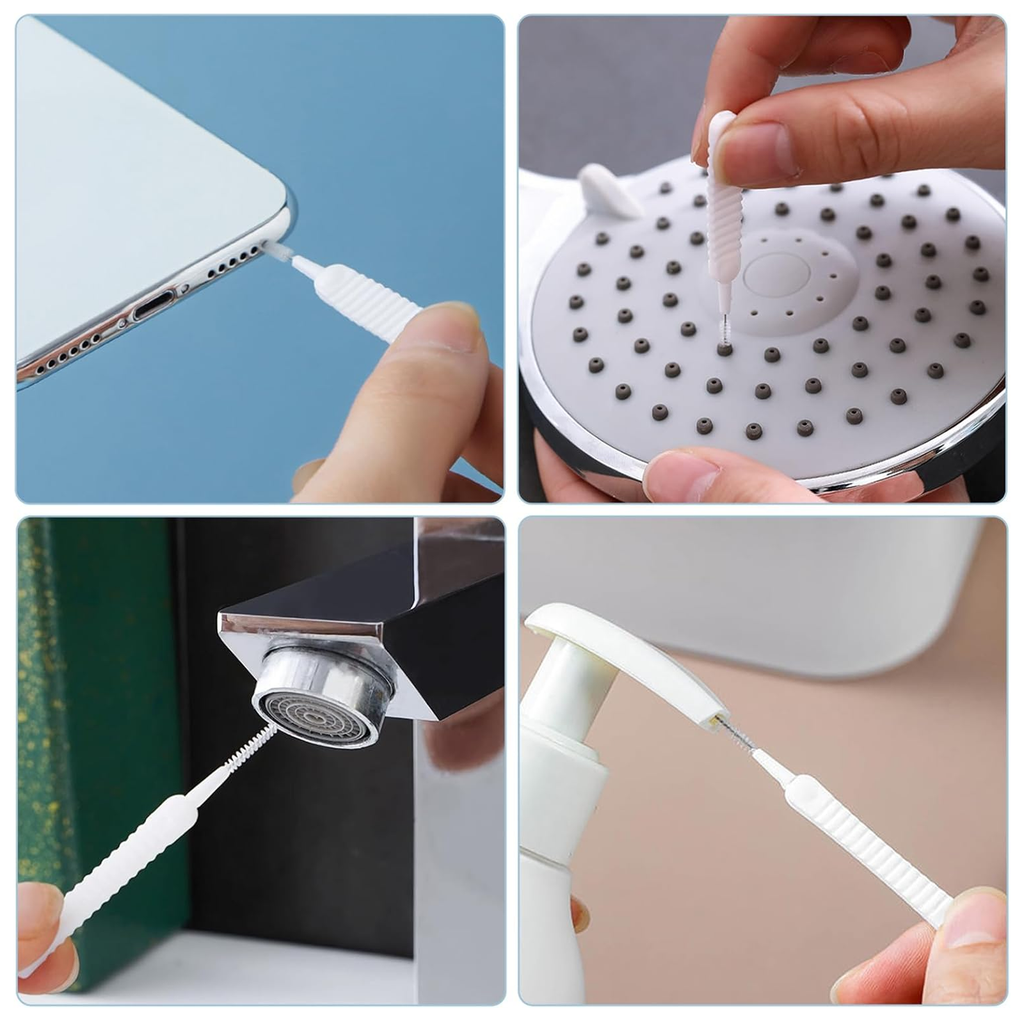 Mini Shower Cleaning Brushes, Small Hole Detail Brush, Pack of 10