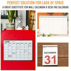 Magnetic Dry Erase Calendar for Refrigerator, Whiteboard with Learning Schedule, Pack of 1