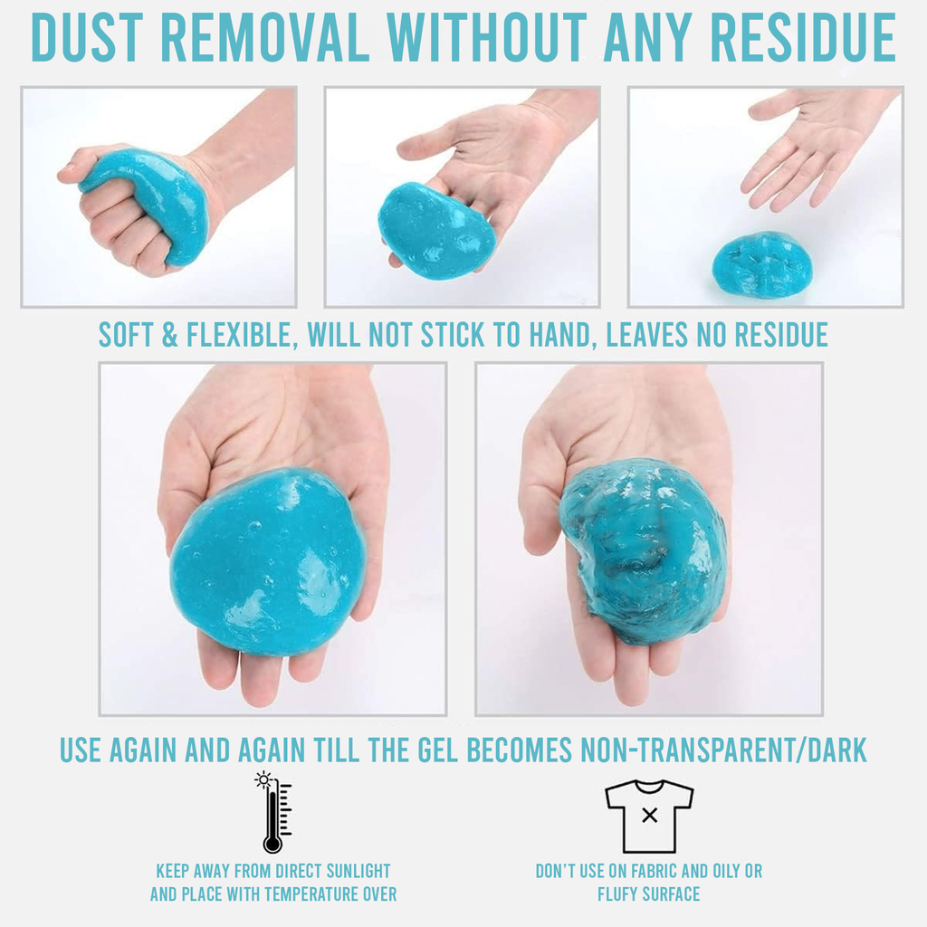 Car Detailing Cleaning Gel, Reusable Dust Removal Putty