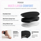 Self Adhesive Thick Heel Cushion Pads, Heel Inserts, 1 Pair