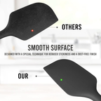 Heat Resistant Silicone Spatula, Non Stick One Piece Design, Black, Pack of 1