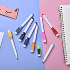 Erasable Magnetic Markers, Reusable Design, Pack of 4