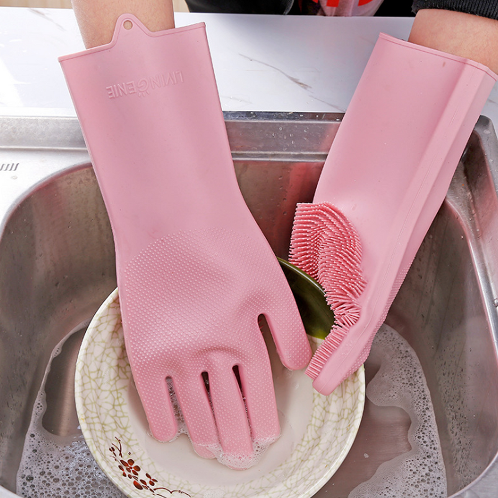 Dishwashing Gloves, Waterproof Non Slip Reusable, 1 Pair