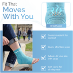 Ankle Support Brace with Adjustable Strap, Compression Stability Sleeve
