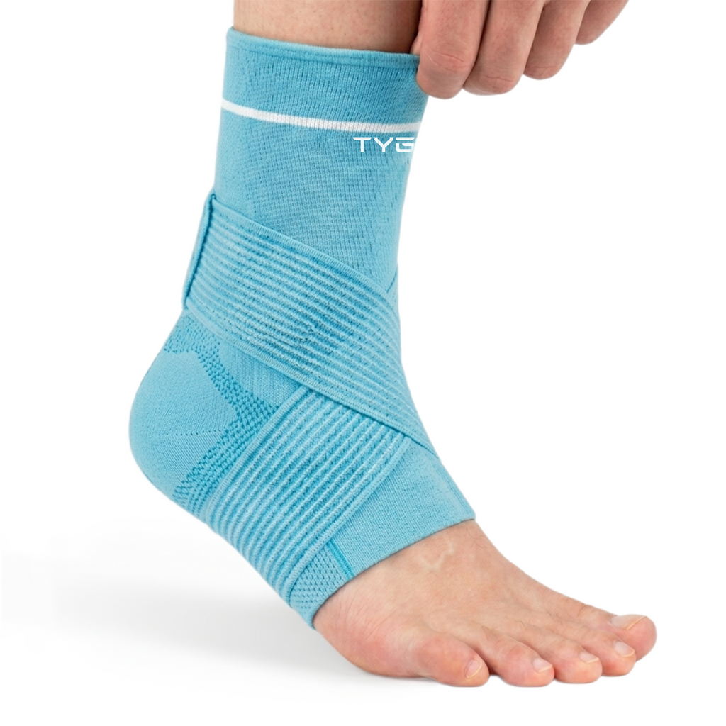 Ankle Support Brace with Adjustable Strap, Compression Stability Sleeve