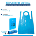Disposable Polythene Protective Aprons, Flat Pack