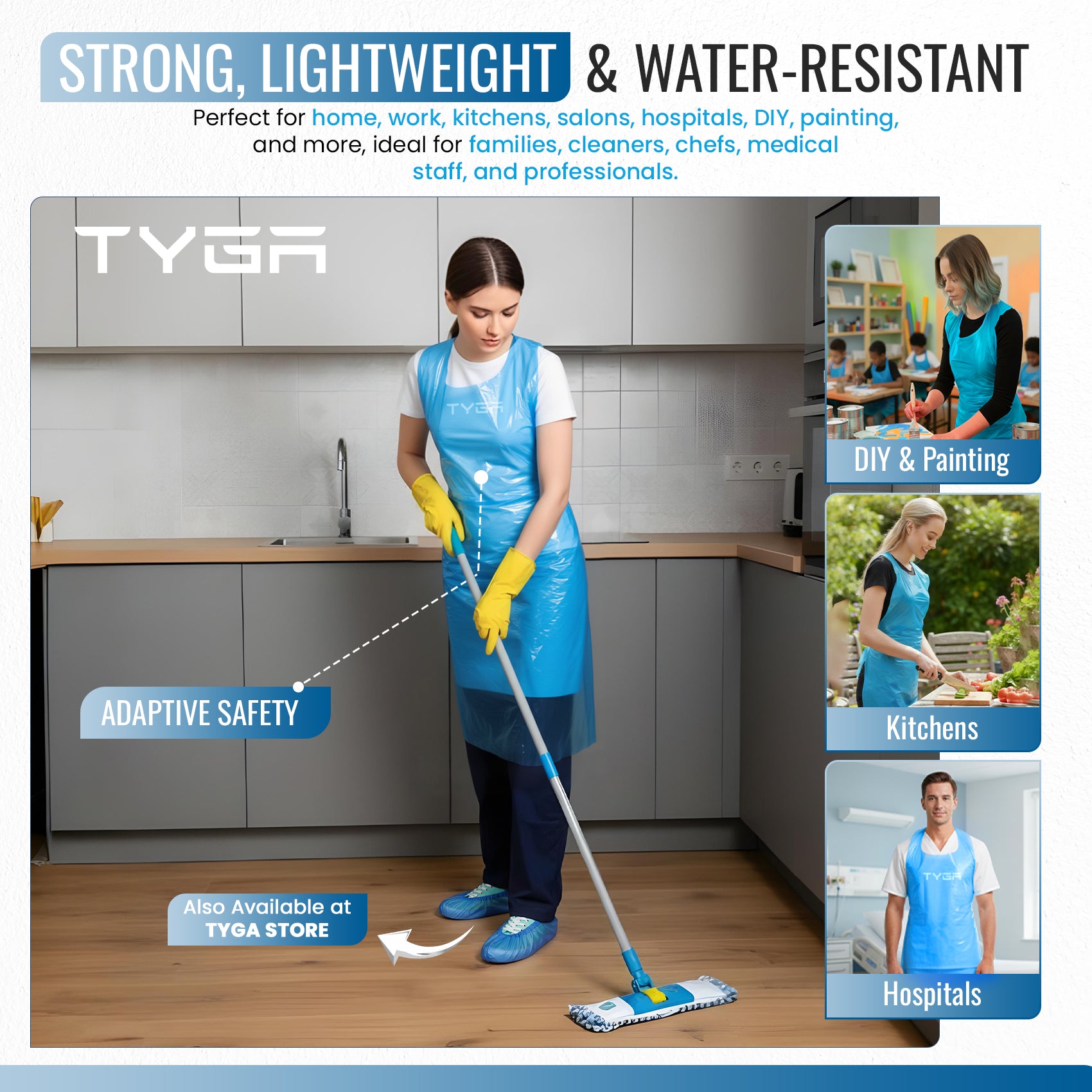 Disposable Polythene Protective Aprons, On a Roll