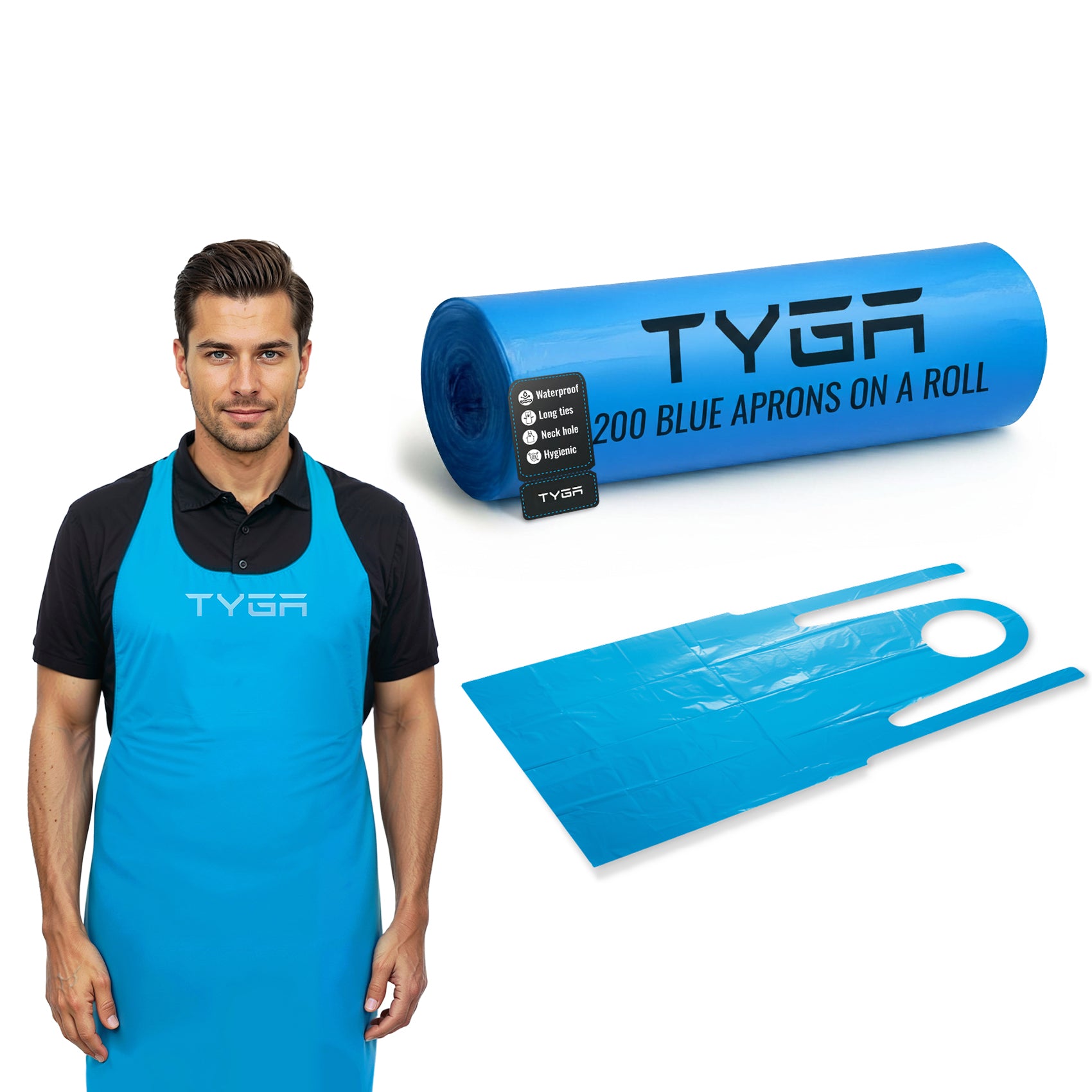 Disposable Polythene Protective Aprons, On a Roll