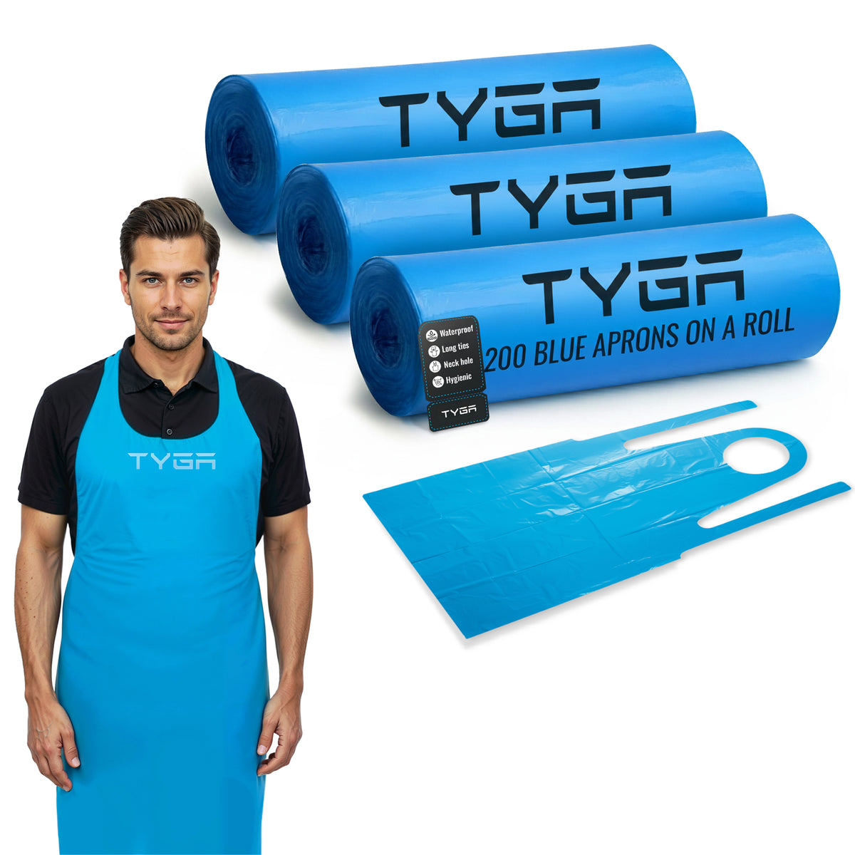 Disposable Polythene Protective Aprons, On a Roll