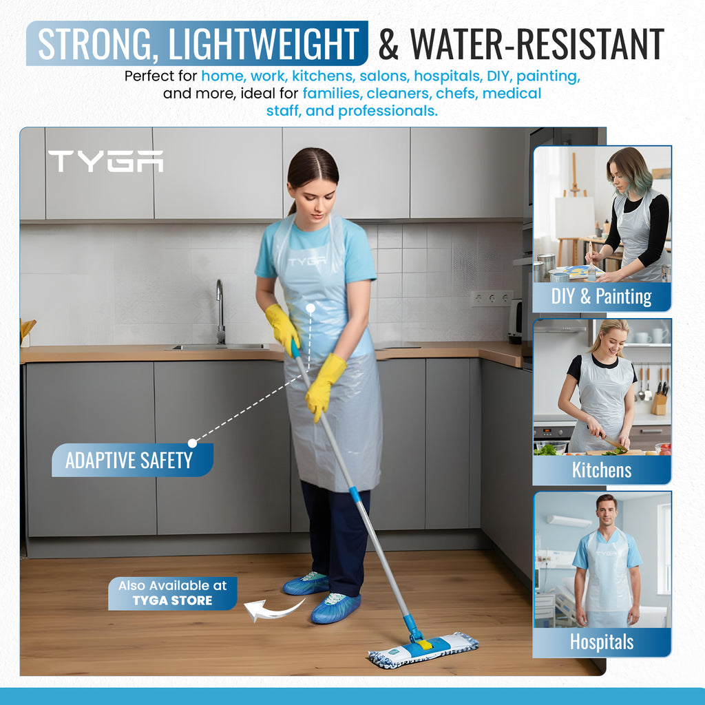 Disposable Polythene Protective Aprons, On a Roll