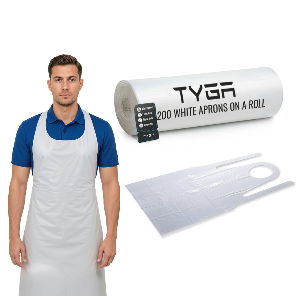Disposable Polythene Protective Aprons, On a Roll