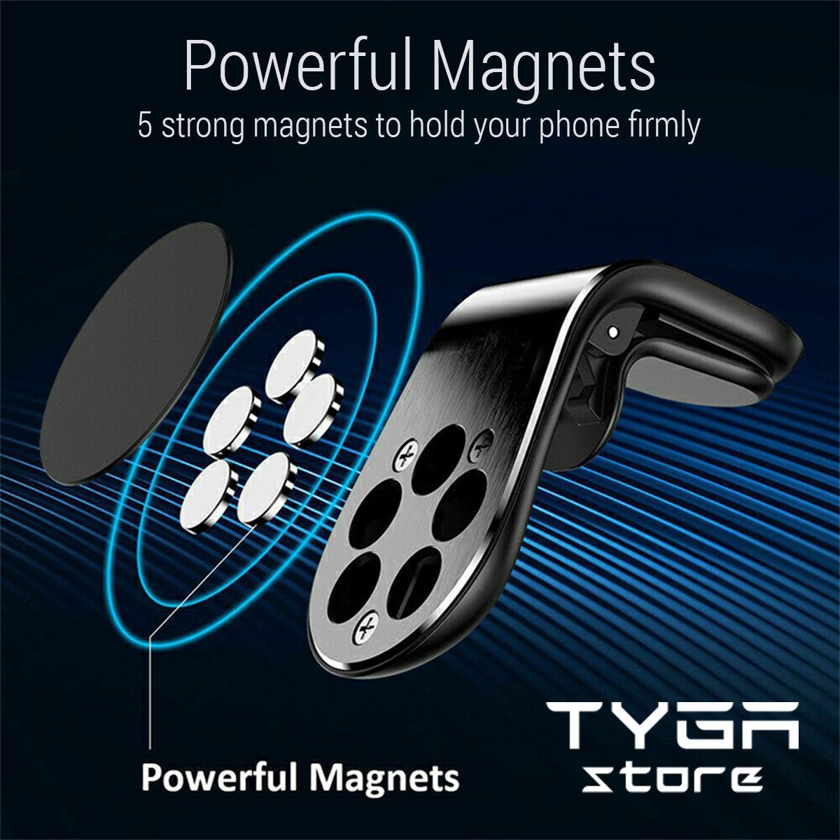 Magnetic Car Phone Holder, Air Vent Clip Mount