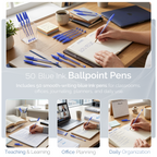 Ballpoint Pens, Medium 1.0mm Point, Pack of 50