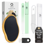 Glass Foot & Nail Care Set, Nano Foot File & Nail Files, Set of 3