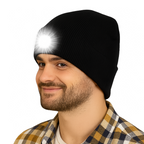 LED Beanie Hat, Rechargeable USB Light