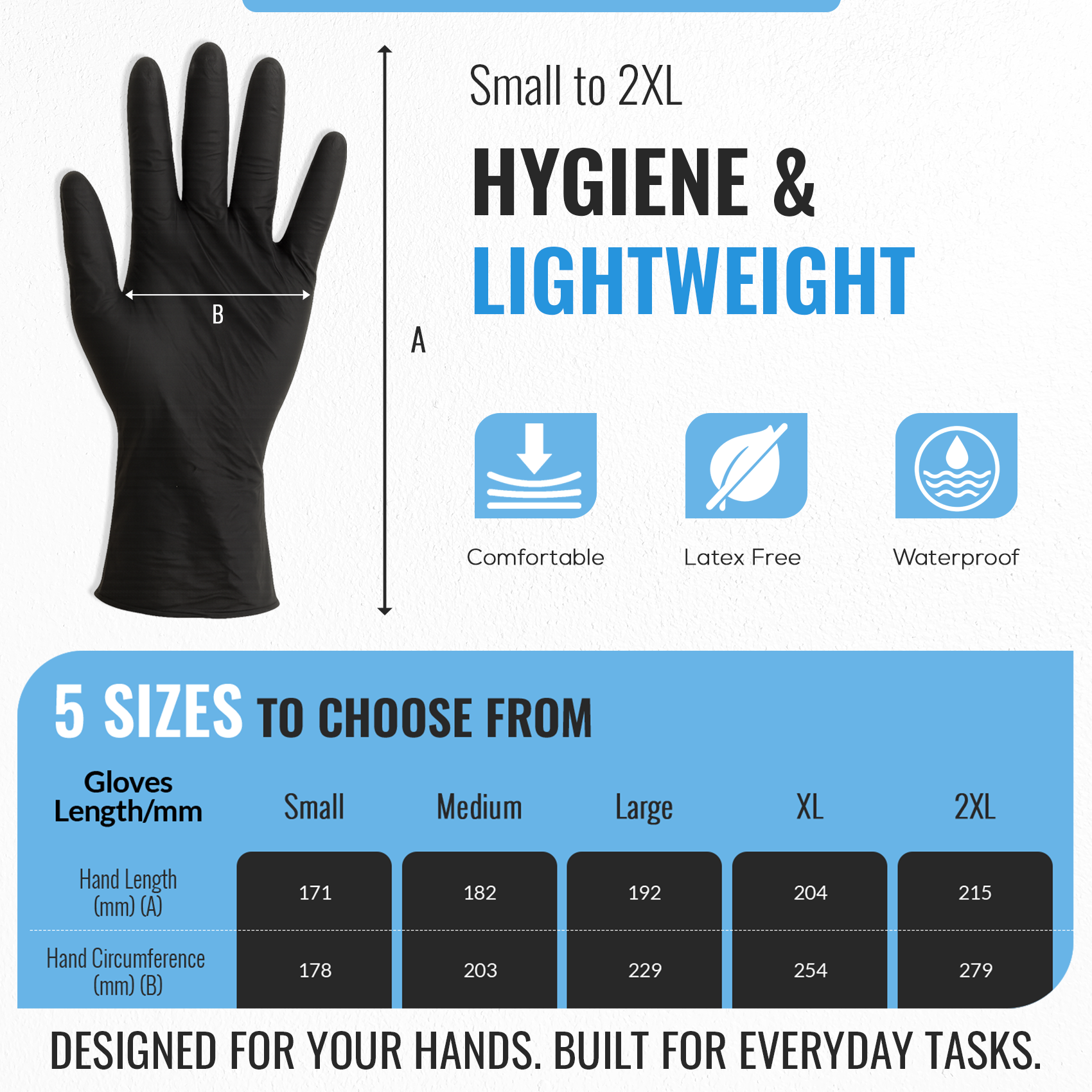 Nitrile Gloves, Disposable Latex & Powder Free