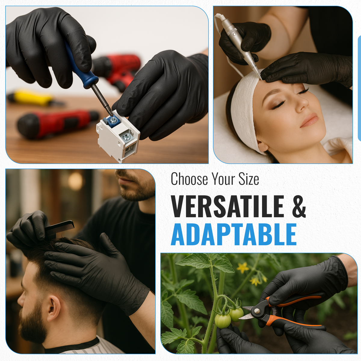 Nitrile Gloves, Disposable Latex & Powder Free