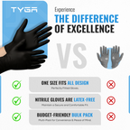 Nitrile Gloves, Disposable Latex & Powder Free