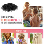 Mini Hair Elastic Bands for Braids, Pack of 1,000