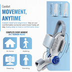 Bunion Corrector with Adjustable Knob, Toe Alignment & Pain Relief, Grey