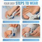 Bunion Corrector with Adjustable Knob, Toe Alignment & Pain Relief, Grey