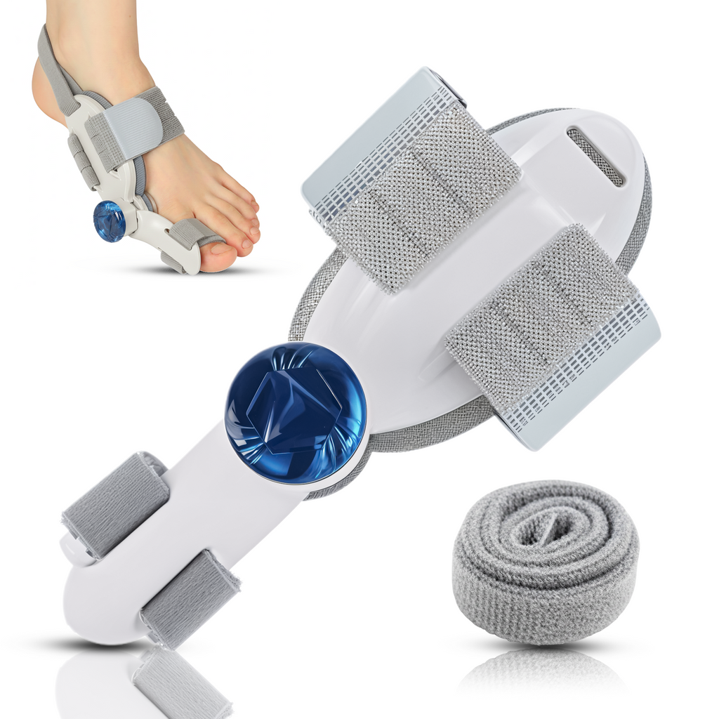Bunion Corrector with Adjustable Knob, Toe Alignment & Pain Relief, Grey