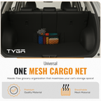 Elastic Car Boot Cargo Net, Mesh Storage Organiser, Black, 50 × 25cm