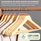 Cedar Wood Rings, Natural Moth Repellent, Pack of 28