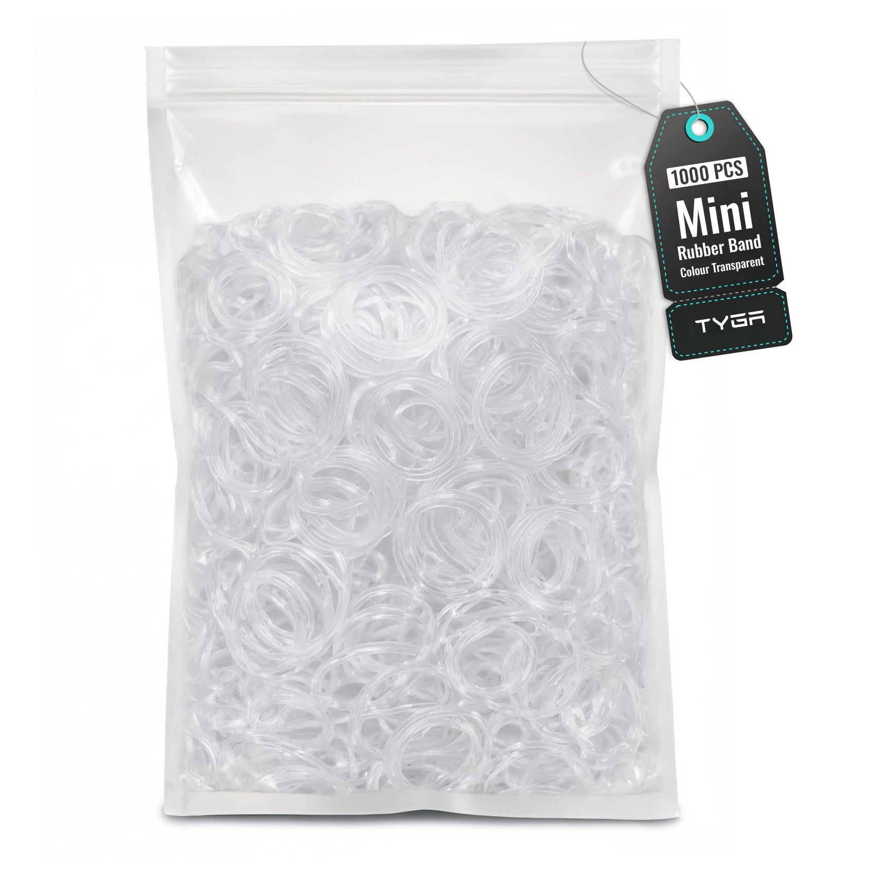 Mini Hair Elastic Bands for Braids, Pack of 1,000