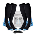 Compression Socks, 2 Pairs with Shoehorn