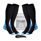 Compression Socks, 2 Pairs with Shoehorn