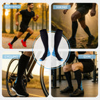 Compression Socks, 2 Pairs with Shoehorn
