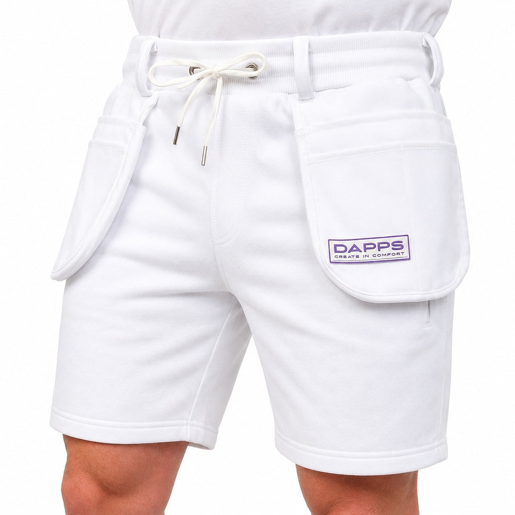 Dapps Work Shorts (White)