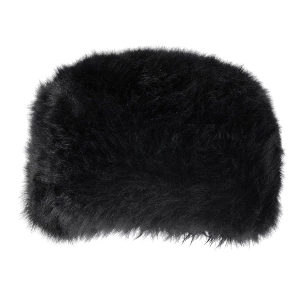 Women’s Full Sheepskin Hat, Black