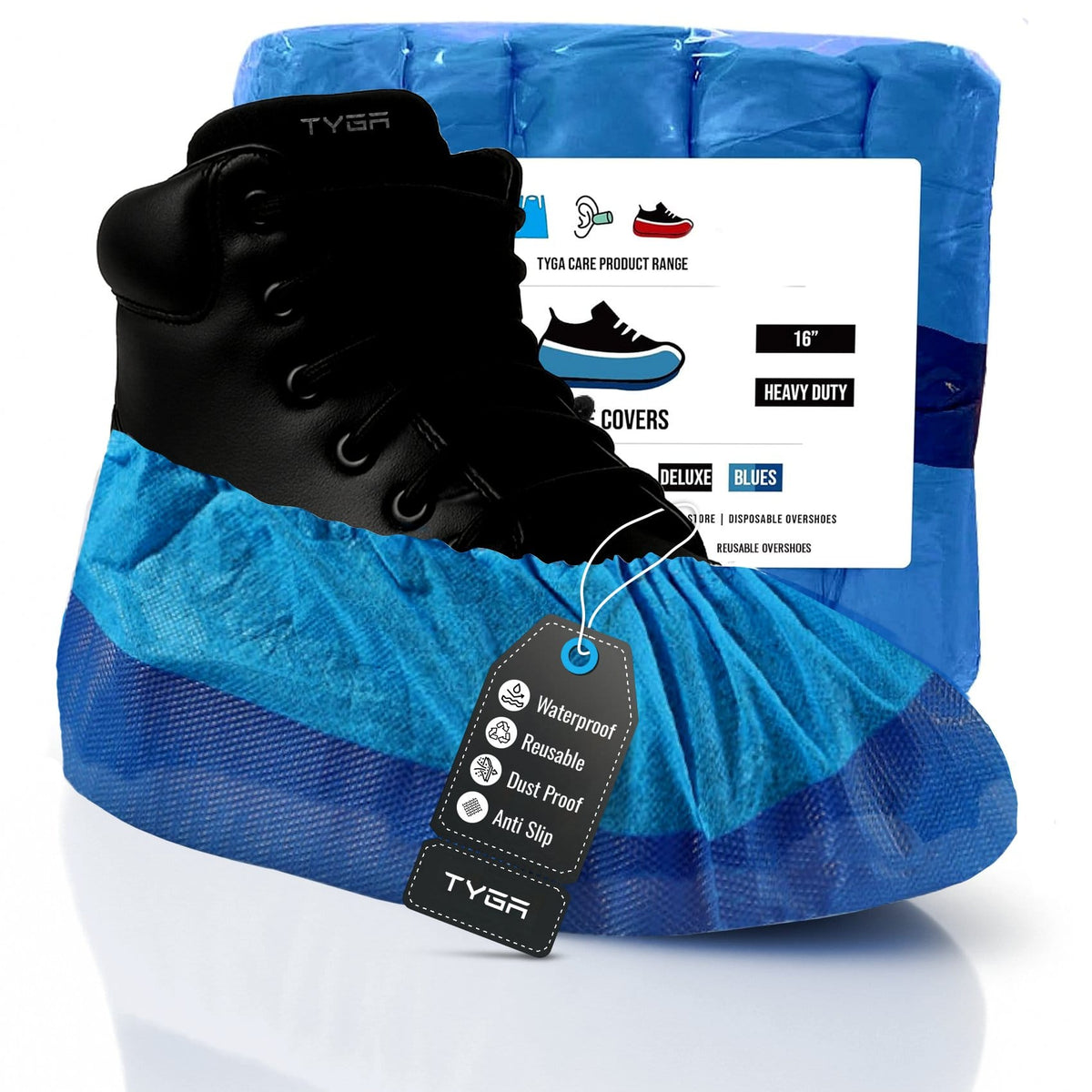 Reusable Heavy Duty Overshoes, Long Lasting Shoe Covers