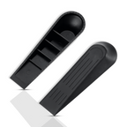 Anti Slip Door Wedge, Solid Door Stopper, Black, 1 Pair