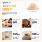 Wave Heel Grips, Self Adhesive Heel Cushion Pads, 1 Pair