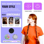 Extra Thick Hair Elastic Bands for Braids, Pack of 1,000