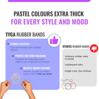 Extra Thick Hair Elastic Bands for Braids, Pack of 1,000