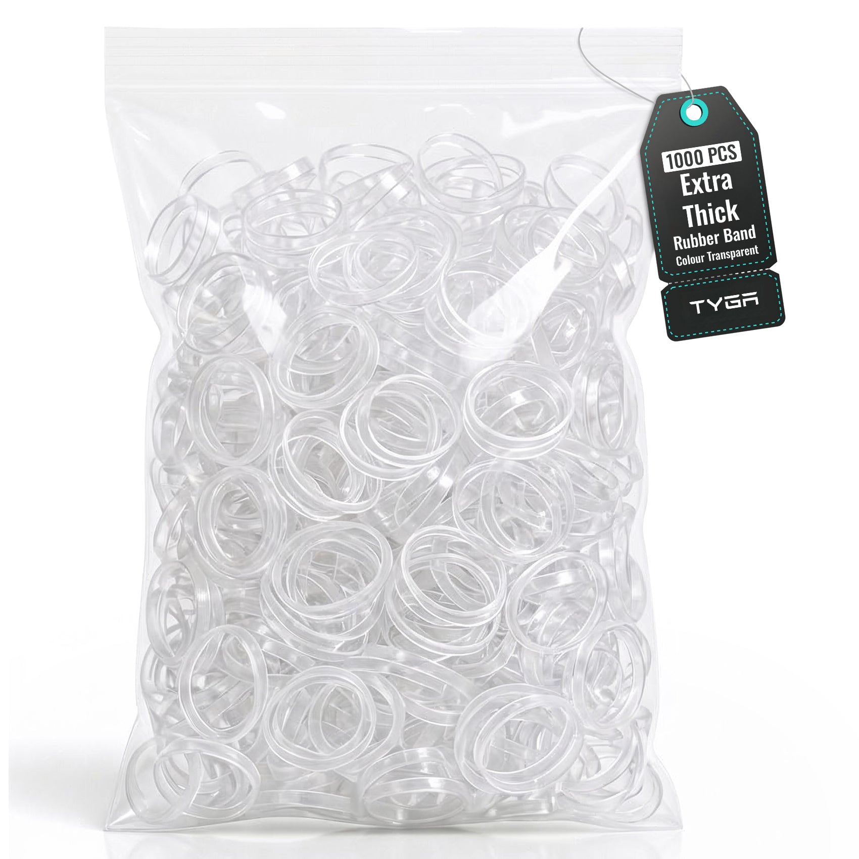 Extra Thick Hair Elastic Bands for Braids, Pack of 1,000