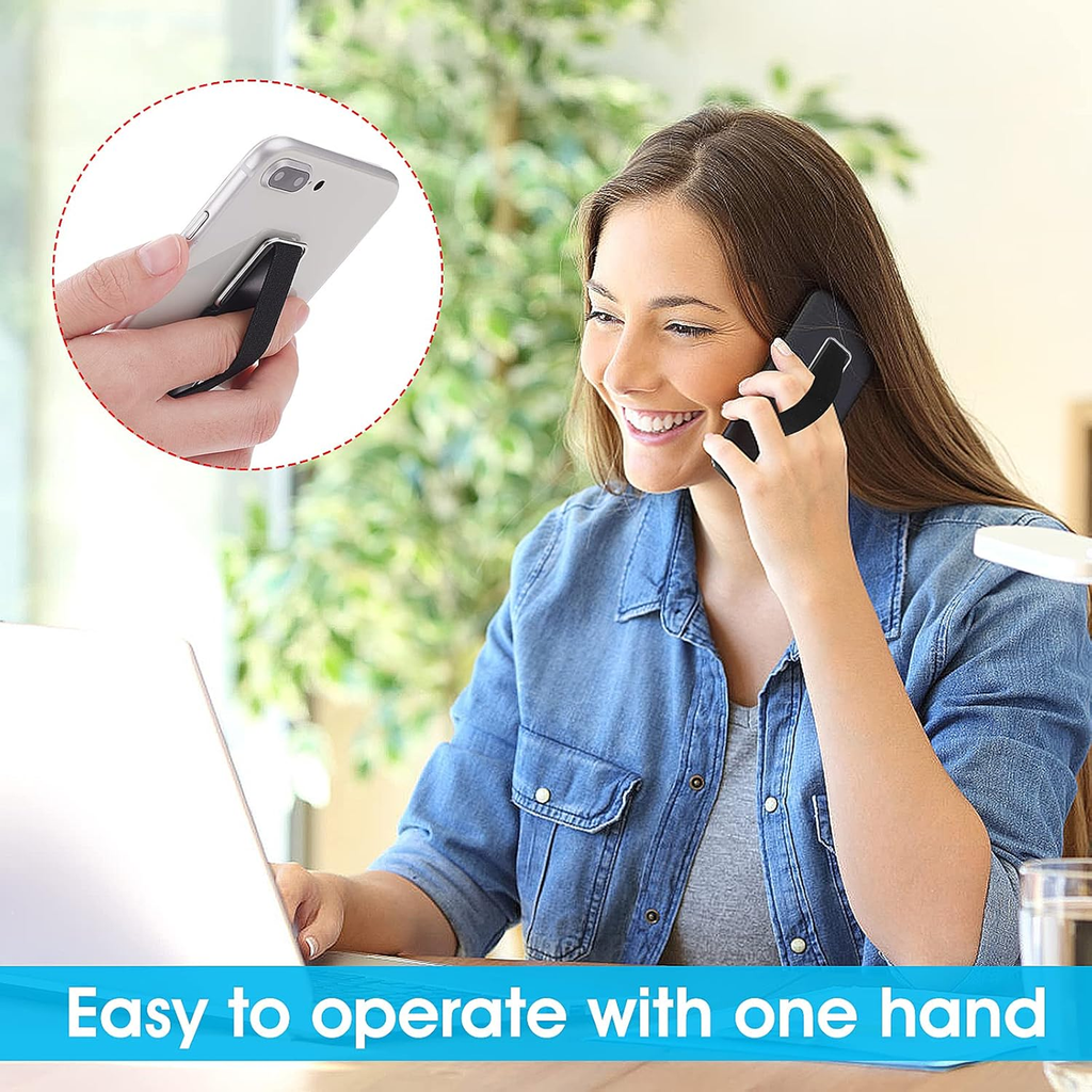 Mobile Phone Back Sticker with Hand Strap, Anti Fall Grip & Stand, Pack of 1