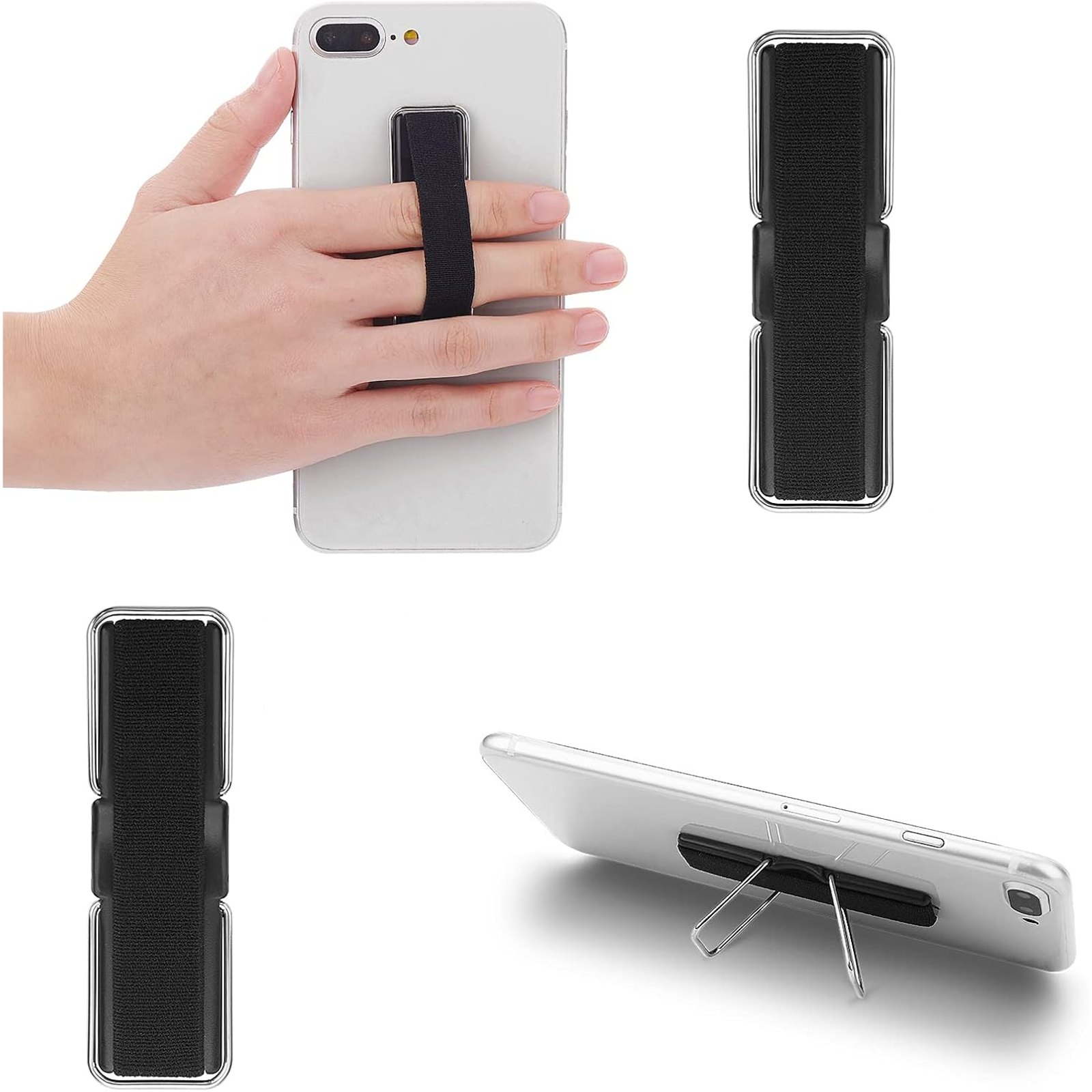 Mobile Phone Back Sticker with Hand Strap, Anti Fall Grip & Stand, Pack of 1