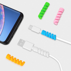 Cable Protectors, Flexible Spiral Cord Savers, Pack of 7