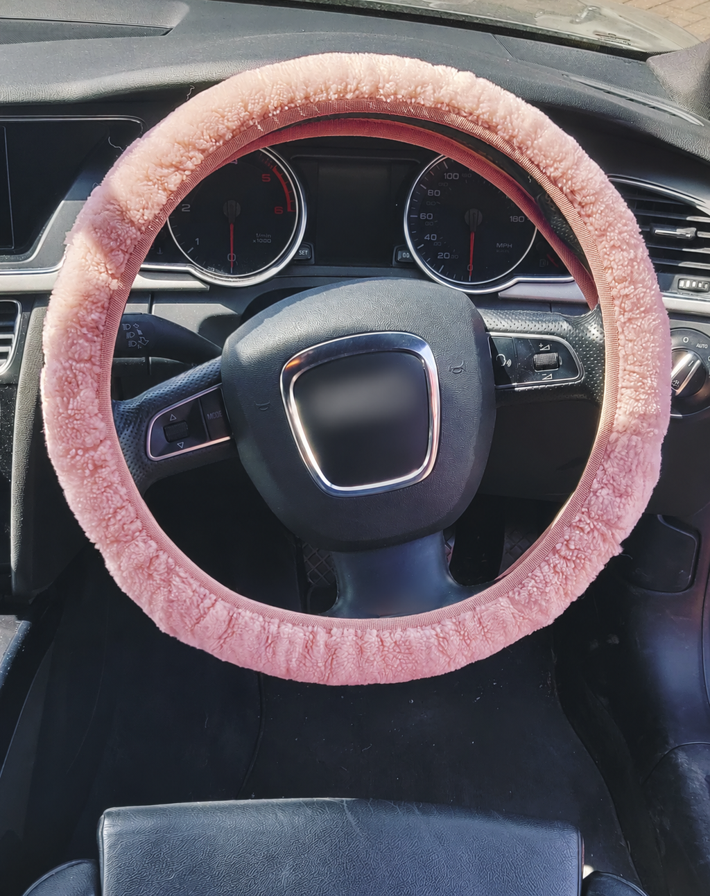 Sheepskin Steering Wheel Cover, Elasticated Fit