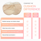 Soft Fabric Forefoot Cushion Socks, Reusable Ball of Foot Pads, 1 Pair