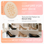 Forefoot Cushion Pads, Soft Sponge Shoe Inserts, 1 Pair