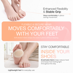 Forefoot Cushion Pads, Soft Sponge Half Insoles, 1 Pair